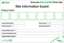 Site Information Board - 1830 x 1220mm