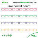 Live Permit Boards 1220mm x 1220mm Correx