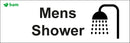 Door signs - Mens Shower