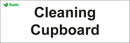 Door signs - Cleaning Cupboard