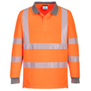 Eco Recycled Hi Vis Long Sleeved Polo Shirt