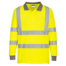 Eco Recycled Hi Vis Long Sleeved Polo Shirt