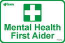 Mental Health First Aider - hard hat sticker (18 piece)