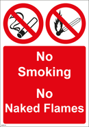 No Smoking Sign - No smoking No Naked Flames