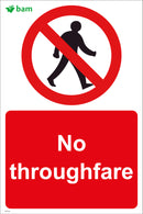 No throughfare