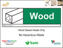 Waste Sign Wood 600x450 Correx