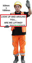 Cutout Person- LOOK UP AND AROUND YOU - 950mm x 1800mm composite
