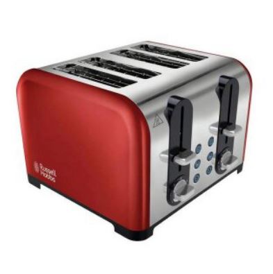 Russell hobbs 4 on sale slice toaster red