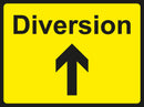 Temporary Sign - Diversion RH Up
