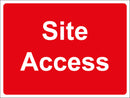 Temporary Sign - Site Access