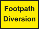 Temporary Sign - Footpath Diversion