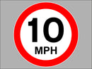 Temporary Sign - Speed Limit 10mph