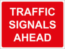 Temporary Sign - TRAFFIC SIGNALS AHEAD