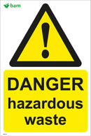 DANGER hazardous waste