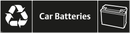 Waste Sign - Car Batteries
