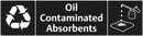Waste Sign - Oil Contaminated Absorbents