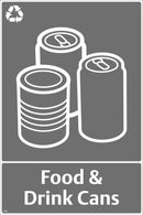 Waste Sign - Food & Drinks Cans