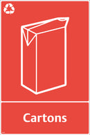 Waste Sign - Cartons