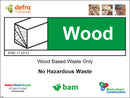 Waste Sign - Wood