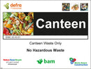 Waste Sign - Canteen