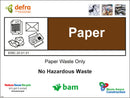 Waste Sign - Paper