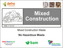 Waste Sign - Mixed Construction