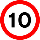 10 mph Sign 600x600 Correx