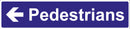 Ped Left arrow Sign 900x200 Correx