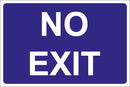 NO EXIT sign 600mm x 400mm Correx