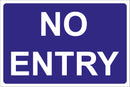 NO ENTRY Sign 600mm x 400mm Correx