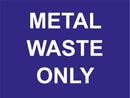 Waste Signs 600 x 450mm - Correx