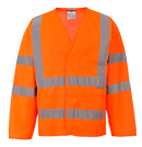 Hi Vis Long Sleeved Vest - Velcro