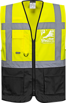 Two Tone Executive Zipped Hi Vis Vest