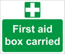 First Aid Sign - First aid box carried