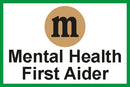 Mental Health First Aider - hard hat sticker (18 piece)