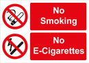 No Smoking Sign - No smoking No E-Cigarettes