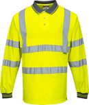 Hi Vis Long Sleeved Poloshirt