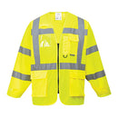 Executive Zipped Hi Vis Long Sleeved Vest