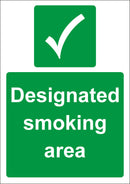 Smoking Sign - Designated Smoking Area (A4)