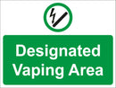 Smoking Sign - Designated Vaping Area