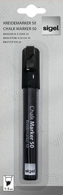 Sigel Chalk Marker 50 Chsl Tip Blk Gl180-0632005