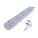EXT Lead 4 Gang 2m Cable Surge Prot-1230128