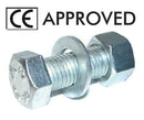 Selkent Hex Setscrew Ht 8.8 Nut & Washer Assembled Bzp