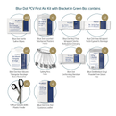 Blue Dot Passenger Carrying Vehicle Kit Green First-Aid Box & Bracket