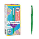 PAPERMATE NYLON PEN 0.7MM GREEN PK12-0500276