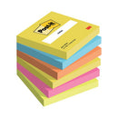 POST-IT NOTES ENERGETIC 76X76 PK6-0080614