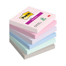 3M PostIt SuperSticky 76x76 Neon Rbw Pk5-0080312