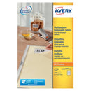 Avery Remv Lsr Lbls Wht 48L/Sht Bx25-4241293