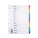 Q Card Dividers A4 Jan-Dec White-9383037