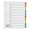 MAXI INDEX 1-10 TAB EXT WIDE A4+ WHT-2964091